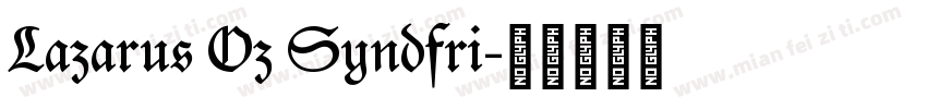 Lazarus Oz Syndfri字体转换